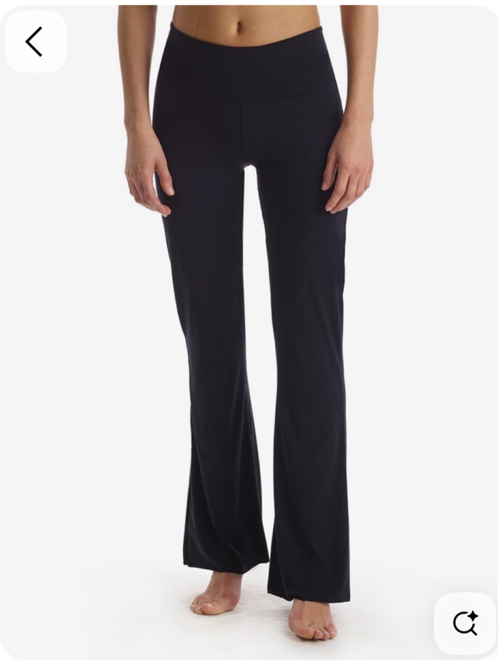 Commando Butter fold over lounge pants size Medium black NWT